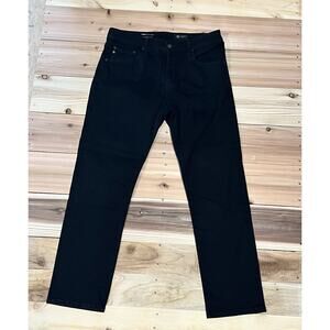 AG Everett Slim Straight Jeans Mens 32x34 Black Stretch